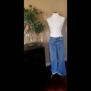 Express low rise wide leg jeans